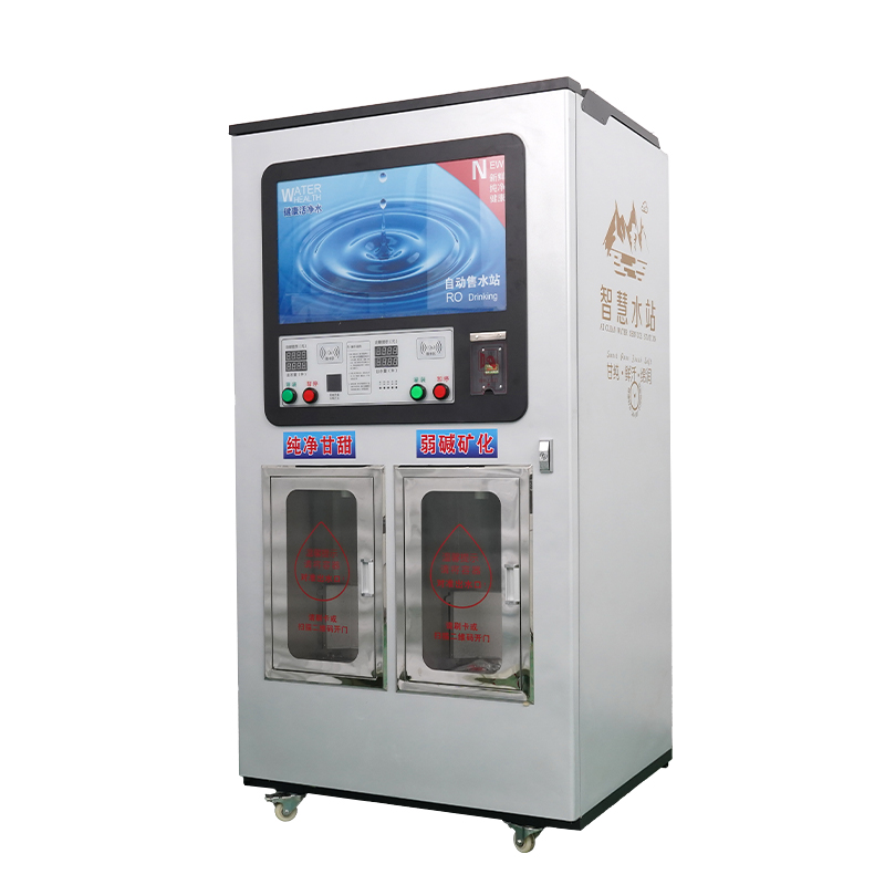 800 gallon silver foam double spout water dispenser