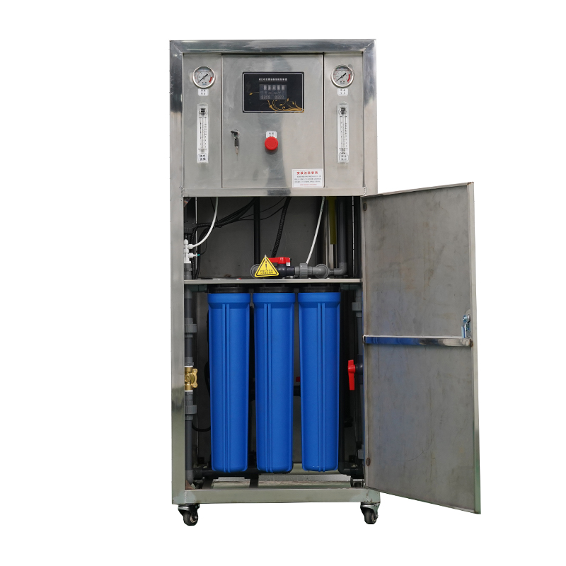 0.25 ton all stainless steel simple square frame reverse osmosis water treatment equipment